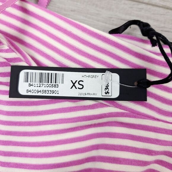 Joe's Jeans Purple Orchid Stripe Popover Lace Bralette XS - Picture 13 of 16